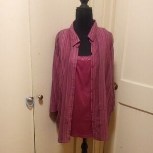 Blouse over Camisole 99% Cotton 1X